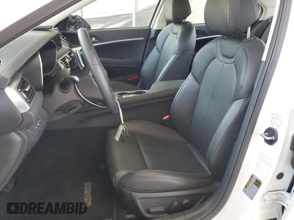 2023 Genesis G70 2.0T with VIN KMTG34TA0PU131807, listed as a Copart auction lot 66194774 with 12,185 mi miles and Salvage Title. Bid and sale history available at DreamBid. Image 7.