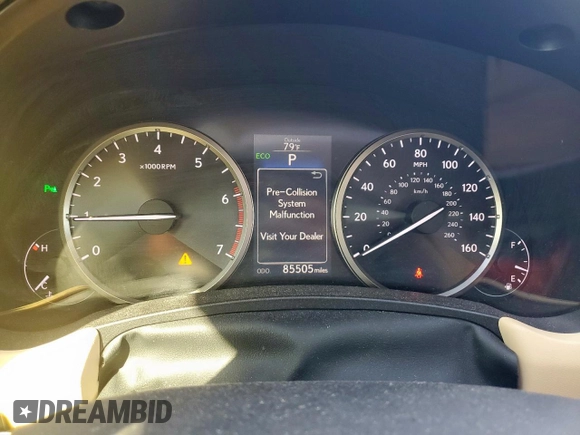 2015 Lexus NX 200t with VIN JTJBARBZ7F2026725, listed as a Copart auction lot 50182485 with 85,505 mi miles and Salvage Title. Bid and sale history available at carsss.com. Image 9.