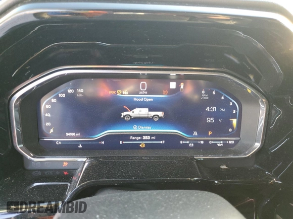 2023 Chevrolet Silverado 1500 RST with VIN 3GCPADED4PG122980, listed as a Copart auction lot 80161004 with 34,166 mi miles and Clean Title. Bid and sale history available at DreamBid. Image 9.