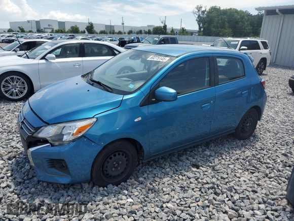 2022 Mitsubishi Mirage ES with VIN ML32AUHJ6NH001093, listed as a Copart auction lot 60275145 with 51,061 mi miles and Salvage title. Bid and sale history available at DreamBid. Image 1.