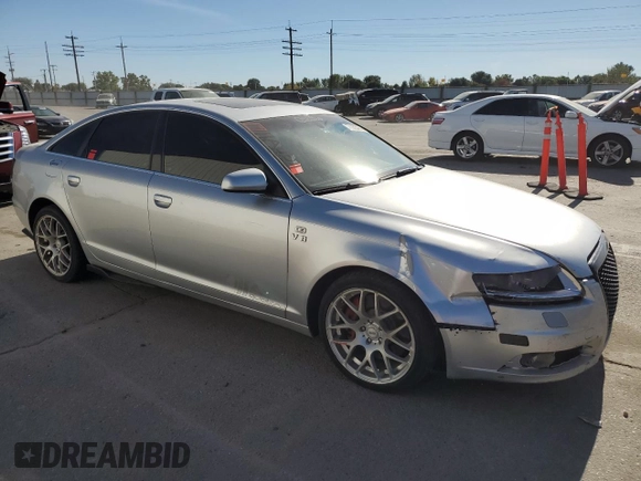 2008 Audi A6 z VIN WAUDV74F08N021307, wystawiony jako Copart lot #73353494 z przebiegiem 129 108 mil mil oraz Szkoda całkowita • Salvage title. Historia ofert i sprzedaży dostępna na DreamBid. Obrazek 4.