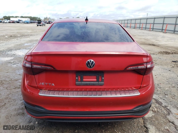 2024 Volkswagen Jetta Sport with VIN 3VWBM7BU7RM005970, listed as a Copart auction lot 48370895 with 48,975 mi miles and Salvage Title. Bid and sale history available at carsss.com. Image 6.