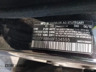 2011 Mercedes-Benz C 300 Sport with VIN WDDGF8BB6BF534555, listed as a IAAI auction lot 42401964 with 141,176 mi miles and . Bid and sale history available at DreamBid. Image 9.