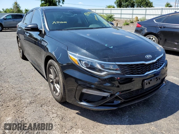 2019 Kia Optima LX with VIN 5XXGT4L32KG358253, listed as a Copart auction lot 55315812 with 40,421 mi miles and Salvage Title. Bid and sale history available at carsss.com. Image 1.
