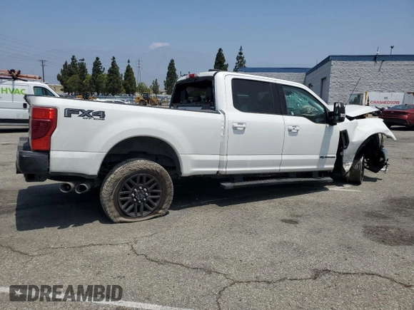 2021 Ford F-250 XL with VIN 1FT7W2BTXMED91036, listed as a Copart auction lot 58996015 with Not provided miles and Salvage title. Bid and sale history available at DreamBid. Image 3.