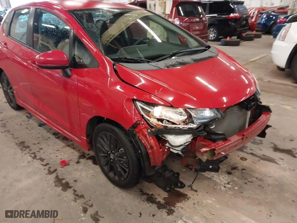 2018 Honda Fit Sport with VIN 3HGGK5H62JM705249, listed as a IAAI auction lot 41225411 with 26,612 mi miles. Bid and sale history available at carsss.com. Image 22.