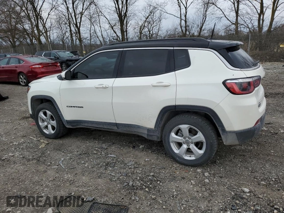 2018 Jeep Compass Latitude with VIN 3C4NJDBBXJT373401, listed as a Copart auction lot 50025585 with 125,182 mi miles and Salvage title. Bid and sale history available at DreamBid. Image 2.