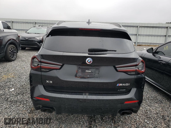 2023 BMW X3 M40i with VIN 5UX83DP05P9N78039, listed as a Copart auction lot 85614984 with 53,020 mi miles and Salvage Title. Bid and sale history available at DreamBid. Image 6.