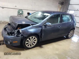 2013 Volkswagen Golf TDI with VIN WVWDM7AJ3DW038900, listed as a Copart auction lot 61779035 with 177,617 mi miles and Salvage title. Bid and sale history available at DreamBid. Image 1.