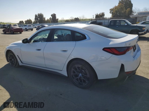 2023 BMW i4 eDrive40 z VIN WBY73AW05PFN75140, wystawiony jako Copart lot #46587175 z przebiegiem 28 426 mil mil oraz Szkoda całkowita • Salvage title. Historia ofert i sprzedaży dostępna na DreamBid. Obrazek 2.
