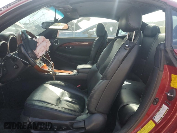 2006 Lexus SC 430 with VIN JTHFN48Y369009713, listed as a Copart auction lot 50726795 with 178,509 mi miles and Salvage title. Bid and sale history available at DreamBid. Image 7.