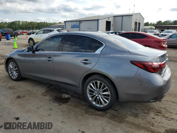 2024 Infiniti Q50 Luxe with VIN JN1EV7BR6RM630092, listed as a Copart auction lot 56903184 with 4,846 mi miles and Salvage Title. Bid and sale history available at DreamBid. Image 2.