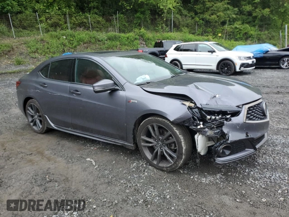 2020 Acura TLX w/A-Spec Pkg with VIN 19UUB1F68LA015505, listed as a Copart auction lot 58099605 with 107,948 mi miles and Salvage title. Bid and sale history available at DreamBid. Image 4.