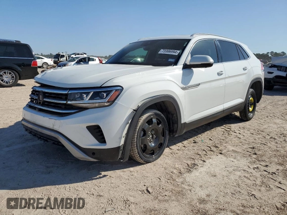 2021 Volkswagen Atlas SEL Premium z VIN 1V2TE2CA1MC204677, wystawiony jako Copart lot #73306994 z przebiegiem 83 188 mil mil oraz Szkoda całkowita • Salvage title. Historia ofert i sprzedaży dostępna na DreamBid. Obrazek 1.