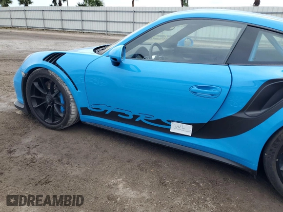 2016 Porsche 911 GT3 RS with VIN WP0AF2A98GS192732, listed as a Copart auction lot 74796104 with 0 mi miles and Salvage Title. Bid and sale history available at carsss.com. Image 12.