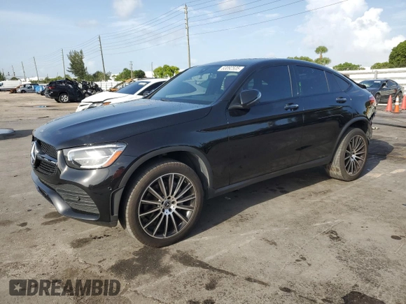 2021 Mercedes-Benz GLC 300 with VIN W1N0J8EB6MF990993, listed as a Copart auction lot 63092535 with 65,922 mi miles and Salvage title. Bid and sale history available at DreamBid. Image 1.