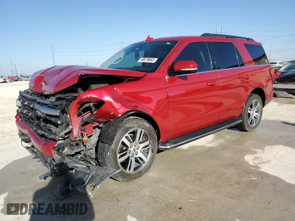 2022 Ford Expedition XLT with VIN 1FMJU1HT9NEA62872, listed as a Copart auction lot 48678665 with 35,621 mi miles and Clean title. Bid and sale history available at DreamBid. Image 1.