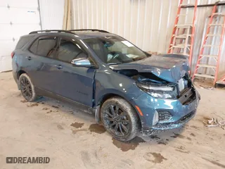 2024 Chevrolet Equinox RS with VIN 3GNAXMEG2RL136103, listed as a IAAI auction lot 41728600 with 24,929 mi miles. Bid and sale history available at carsss.com. Image 1.