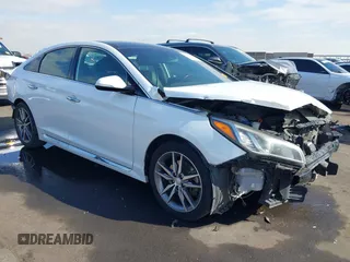 2015 Hyundai Sonata Sport with VIN 5NPE34AB1FH083017, listed as a IAAI auction lot 41433420 with 171,053 mi miles and . Bid and sale history available at carsss.com. Image 1.