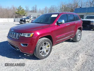 2017 Jeep Grand Cherokee Overland with VIN 1C4RJFCG8HC608729, listed as a IAAI auction lot 41401531 with 163,833 mi miles. Bid and sale history available at carsss.com. Image 17.