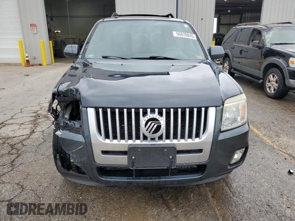 2009 Mercury Mariner Premier with VIN 4M2CU877X9KJ17955, listed as a Copart auction lot 56878845 with 165,626 mi miles and Salvage title. Bid and sale history available at DreamBid. Image 5.