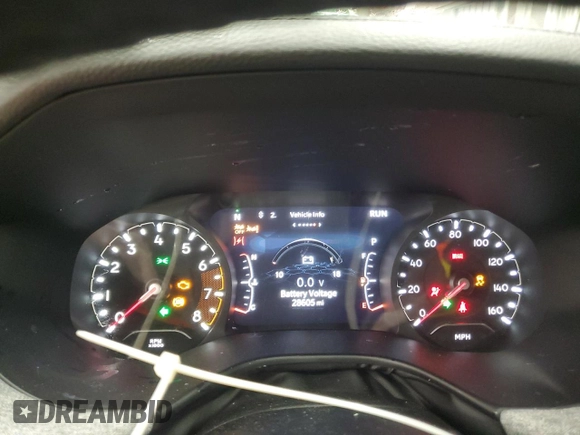 2024 Jeep Compass Latitude with VIN 3C4NJDBN9RT606741, listed as a Copart auction lot 56697525 with 28,605 mi miles and Salvage title. Bid and sale history available at DreamBid. Image 9.