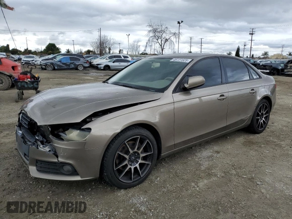 2010 Audi A4 2.0T Premium with VIN WAUBFAFL3AN047300, listed as a Copart auction lot 48727325 with 147,182 mi miles and Salvage Title. Bid and sale history available at carsss.com. Image 1.