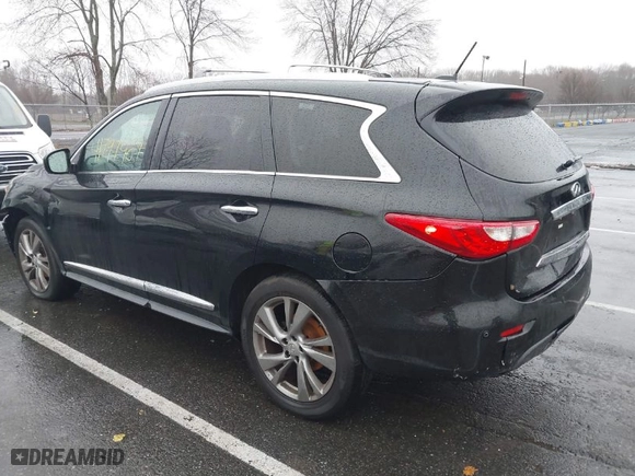 2013 Infiniti JX35 with VIN 5N1AL0MMXDC334321, listed as a IAAI auction lot 41797907 with NaN miles. Bid and sale history available at carsss.com. Image 17.