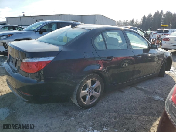 2008 BMW 5 Series 535xi with VIN WBANV93538CZ64120, listed as a Copart auction lot 47214195 with 204,719 mi miles and Clean Title. Bid and sale history available at carsss.com. Image 3.