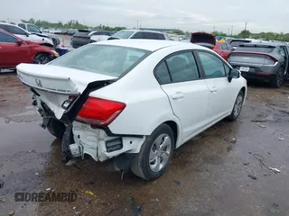 2014 Honda Civic LX z VIN 19XFB2F52EE211993, wystawiony jako IAAI lot #41895675 z przebiegiem 90 857 mil mil oraz . Historia ofert i sprzedaży dostępna na DreamBid. Obrazek 4.