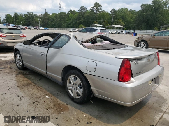2006 Chevrolet Monte Carlo LS z VIN 2G1WJ15KX69247931, wystawiony jako Copart lot #57317285 z przebiegiem 165 525 mil mil oraz Nie do naprawy • Non repairable. Historia ofert i sprzedaży dostępna na DreamBid. Obrazek 2.