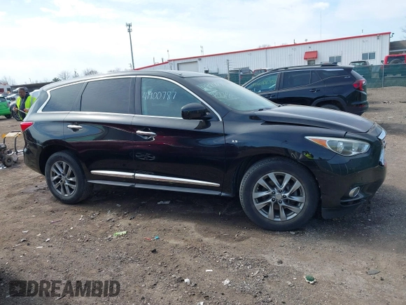 2014 Infiniti QX60 with VIN 5N1AL0MM4EC535228, listed as a IAAI auction lot 41900787 with 72,189 mi miles and . Bid and sale history available at carsss.com. Image 13.