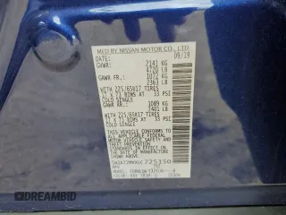 2020 Nissan Rogue S with VIN 5N1AT2MVXLC725150, listed as a Copart auction lot 47430394 with 41,336 mi miles and Salvage Title. Bid and sale history available at DreamBid. Image 12.
