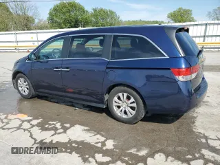 2014 Honda Odyssey EX-L with VIN 5FNRL5H65EB002081, listed as a Copart auction lot 53695675 with 138,769 mi miles and Salvage Title. Bid and sale history available at carsss.com. Image 2.