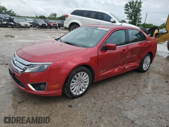 2012 Ford Fusion Hybrid z VIN 3FADP0L34CR349269, wystawiony jako Copart lot #58795725 z przebiegiem 53 633 mil mil oraz Szkoda całkowita • Salvage title. Historia ofert i sprzedaży dostępna na DreamBid. Obrazek 1.