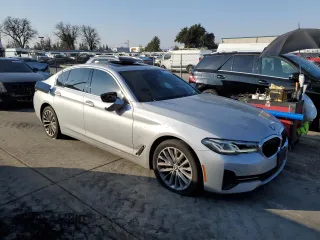 2021 BMW 5 Series 530i xDrive with VIN WBA13BJ08MWX25707, listed as a Copart auction lot 43371195 with 75,126 mi miles and Salvage Title. Bid and sale history available at carsss.com. Image 4.