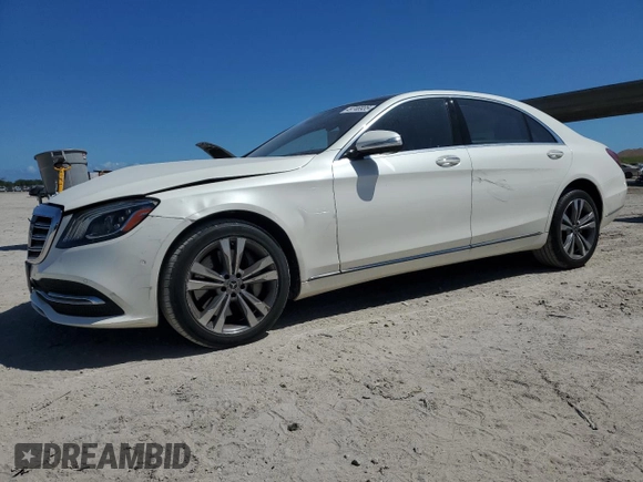 2018 Mercedes-Benz S 560 with VIN WDDUG8GB5JA391893, listed as a Copart auction lot 49746935 with 34,201 mi miles and Salvage Title. Bid and sale history available at carsss.com. Image 1.
