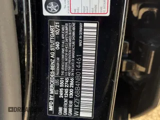 2022 Mercedes-Benz E-Class AMG E 53 with VIN W1KZF6BB4NB014461, listed as a Copart auction lot 87815215 with 84,736 mi miles and Clean Title. Bid and sale history available at carsss.com. Image 10.