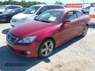 2010 Lexus IS 250 C z VIN JTHFF2C26A2502906, wystawiony jako IAAI lot #42345094 z przebiegiem 200 600 mil mil oraz . Historia ofert i sprzedaży dostępna na DreamBid. Obrazek 2.