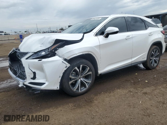 2020 Lexus RX 450h with VIN 2T2HGMDA0LC047964, listed as a Copart auction lot 58423355 with 26,140 mi miles and Salvage title. Bid and sale history available at DreamBid. Image 1.
