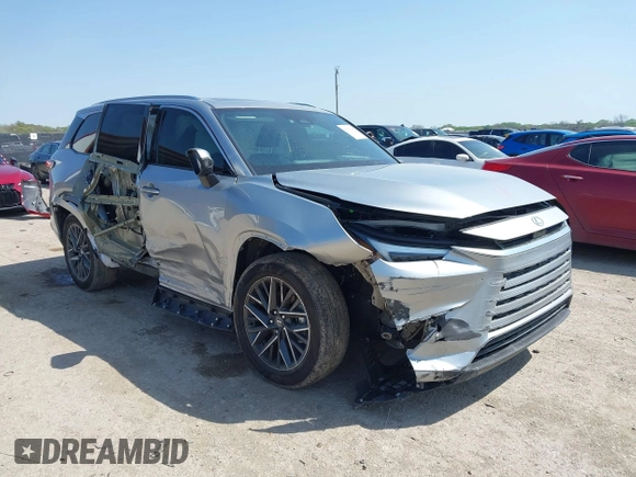 2024 Lexus TX 350 with VIN 5TDAAAA6XRS012001, listed as a IAAI auction lot 41920283 with 742 mi miles and . Bid and sale history available at DreamBid. Image 1.