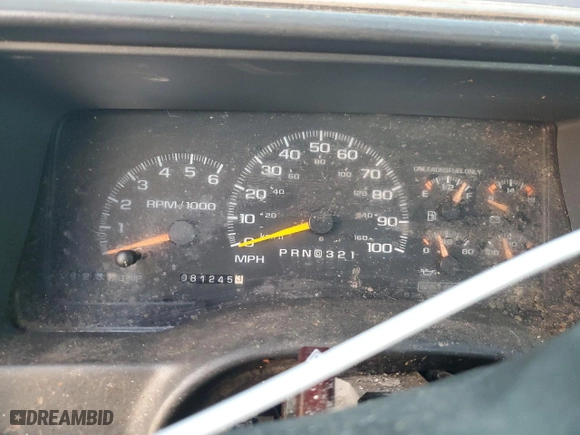 1998 Chevrolet C/K 1500 with VIN 1GCEC14W2WZ100980, listed as a Copart auction lot 84251364 with 81,245 mi miles and Salvage Title. Bid and sale history available at carsss.com. Image 9.