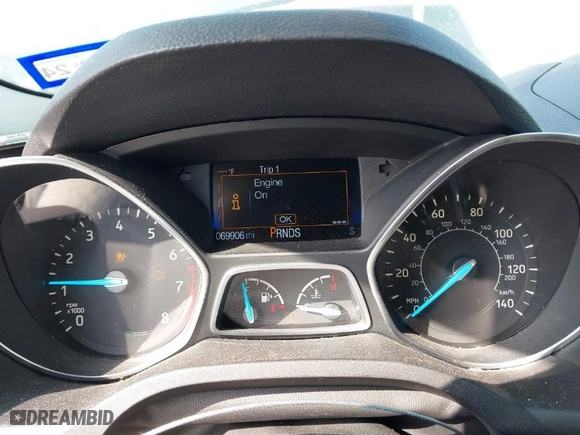 2017 Ford Escape SE with VIN 1FMCU0GD0HUC09474, listed as a IAAI auction lot 41561577 with 69,906 mi miles. Bid and sale history available at carsss.com. Image 7.