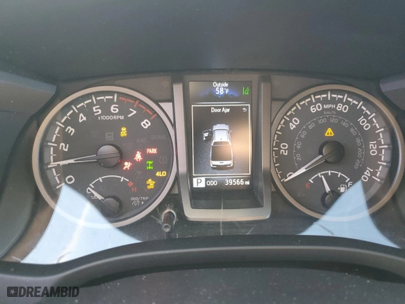 2023 Toyota Tacoma 4WD SR with VIN 3TMCZ5AN6PM539157, listed as a Copart auction lot 51037375 with 39,566 mi miles and Salvage Title. Bid and sale history available at carsss.com. Image 9.