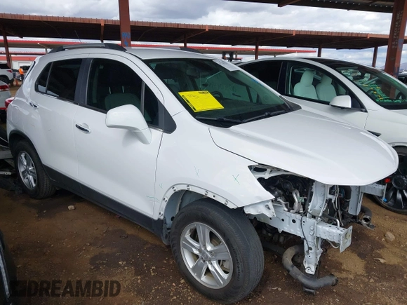 2020 Chevrolet Trax LT with VIN 3GNCJLSB4LL171777, listed as a IAAI auction lot 41789393 with 39,130 mi miles and . Bid and sale history available at DreamBid. Image 14.