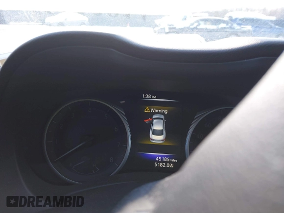 2016 Infiniti Q50 2.0t Premium with VIN JN1CV7AR0GM253412, listed as a IAAI auction lot 41223814 with 45,185 mi miles. Bid and sale history available at carsss.com. Image 7.