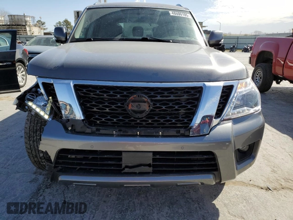 2020 Nissan Armada SL with VIN JN8AY2NC8LX517946, listed as a Copart auction lot 48800105 with 115,574 mi miles and Salvage Title. Bid and sale history available at carsss.com. Image 5.