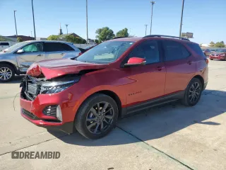 2024 Chevrolet Equinox RS z VIN 3GNAXMEG1RS149589, wystawiony jako Copart lot #77091094 z przebiegiem 24 071 mil mil oraz Szkoda całkowita • Salvage title. Historia ofert i sprzedaży dostępna na DreamBid. Obrazek 1.