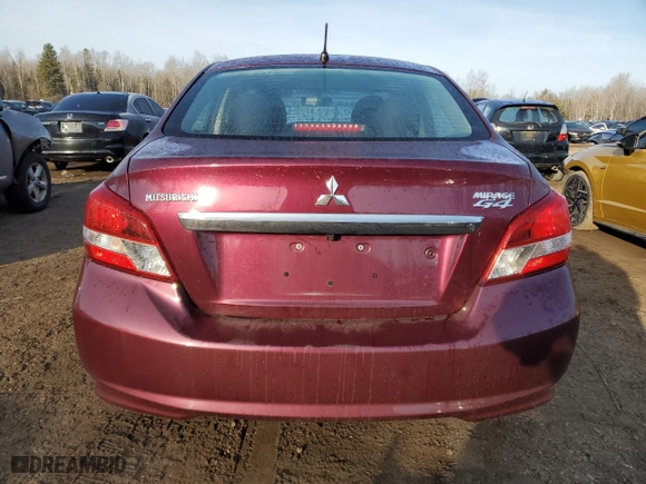 2019 Mitsubishi Mirage G4 SE with VIN ML32F4FJ8KHF10024, listed as a Copart auction lot 48563755 with 36516 miles and Salvage Title. Bid and sale history available at carsss.com. Image 6.