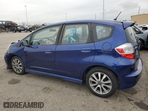 2013 Honda Fit Sport with VIN JHMGE8H54DC013657, listed as a Copart auction lot 81247764 with 96,150 mi miles and Salvage Title. Bid and sale history available at carsss.com. Image 2.